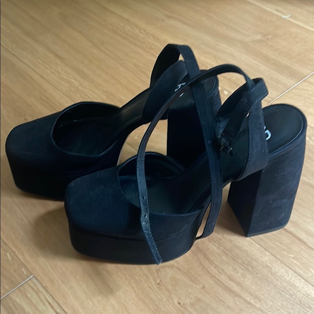 Black Platform Heels, BP, size 7.